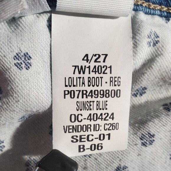 Lucky Brand Lolita Bootcut Sunset Blue 4/27 Candiani Premium Denim - Picture 13 of 16